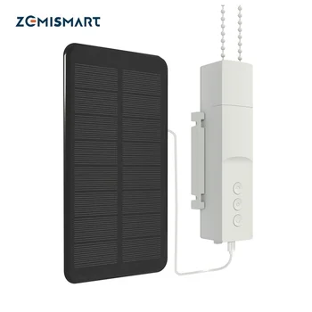 Zemismart nova atualização tuya zigbee inteligente rolo sombra driver painel solar persianas motor de energia por bateria alexa google casa yandex