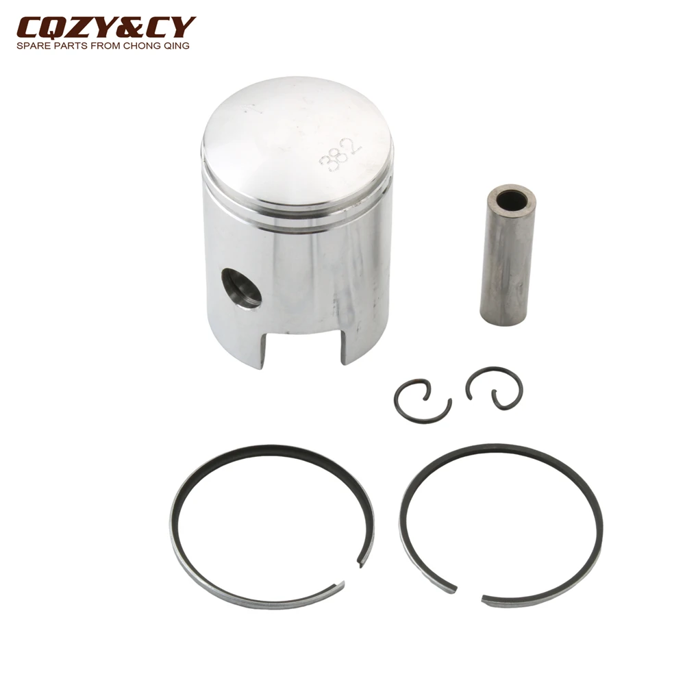 38.2mm High Quality Ciao50 Piston Kit For Piaggio Boss 50 Boxer Bravo Ceao Grillo Ciao Si 50cc 10mm 2T Engine Parts