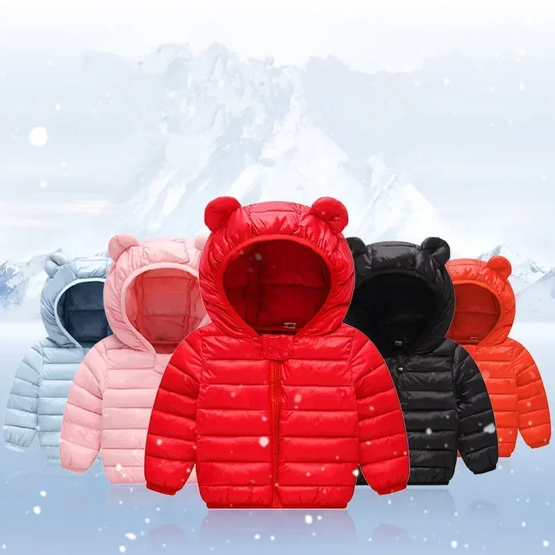 2024 Baby Girls Jacket Spring Autumn Winter Jacket For Girls Coat Kids Warm Hooded Outerwear Children Clothes Infant Girls Coat
