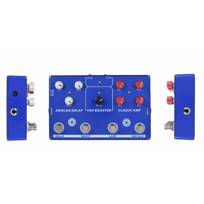 

Hooqu Manufacturer Multifunctional Synthetic Effect TONE MAKESTATION Combined 4 In 1 Tone Guitar Effect Pedals