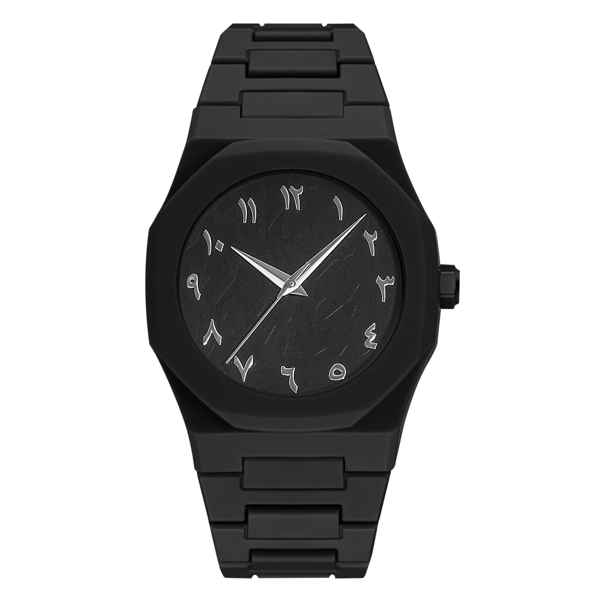 Simple and stylish quartz watch for couples - round dial, plastic strap, suitable for anyone