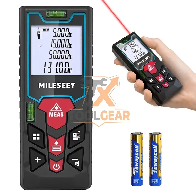 2026hotsale* Mileseey S2H 100M Handheld Digital Distance Meter Factory's Measure for Area Volume Measurement Tool