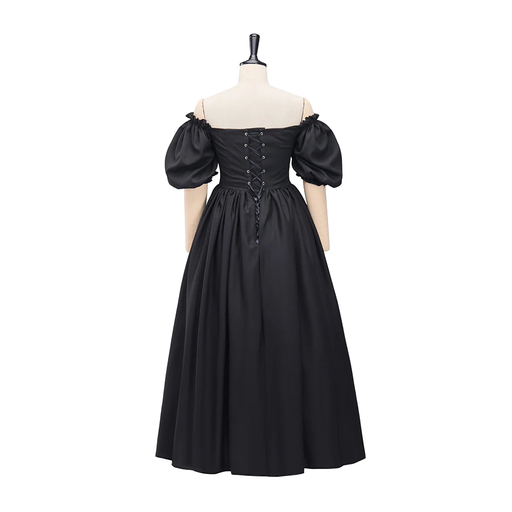 역사적인 하이 웨이스트 라인 워킹 데이 드레스 여성 리젠시 제인 오스틴 티 파티 볼 가운 빅토리아 공주 애프터눈 드레스