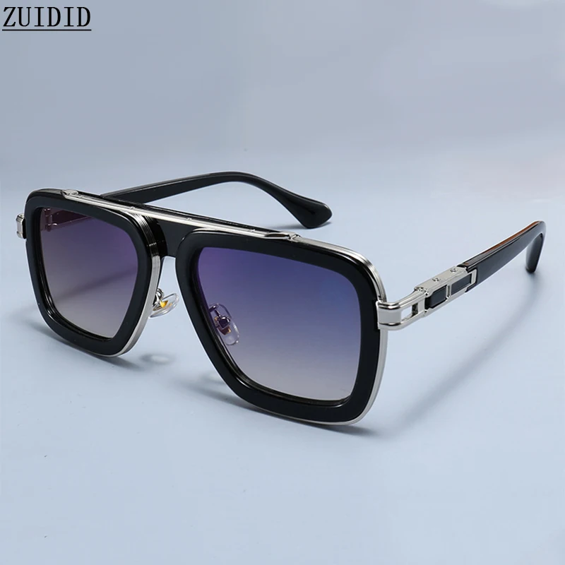 Nowe zabytkowe kwadratowe okulary przeciwsłoneczne dla mężczyzn moda Punk okulary Retro Sonnenbrille luneta De Soleil Homme Gafas De Sol Hombre