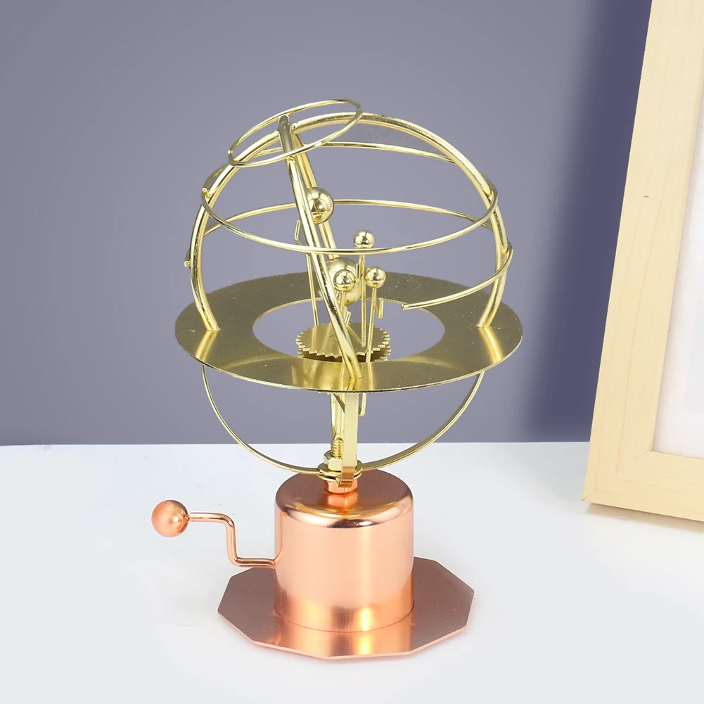 Grand Orrery Model of The Solar System Body Universe Rotate Metal Crafts Ornament Astronomy Collect Gifts Desk Decor