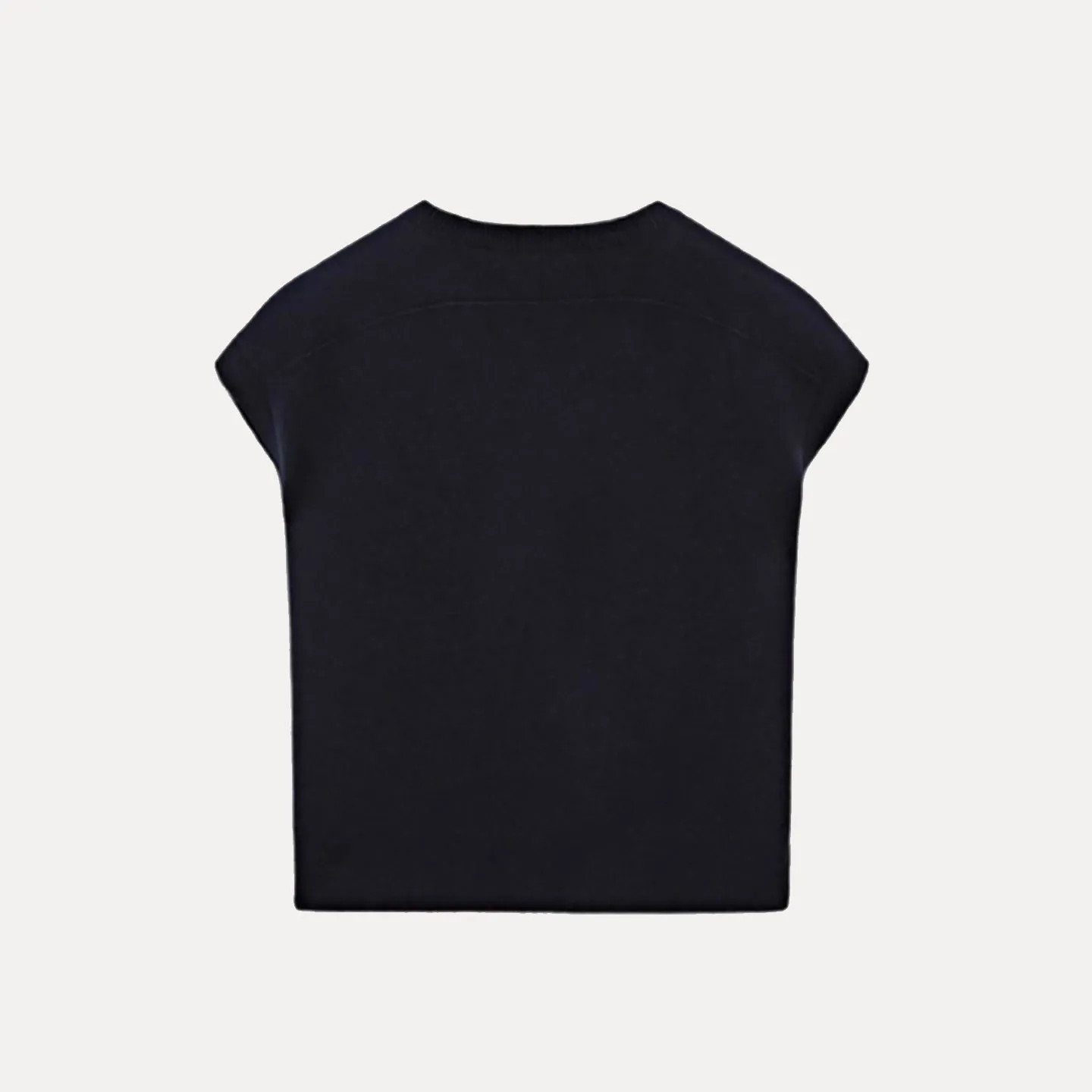 

Вязаный жилет Ele V-Ne, универсальный однотонный одноцветный дизайн с застежкой на одной пуговице для осеннего сезона