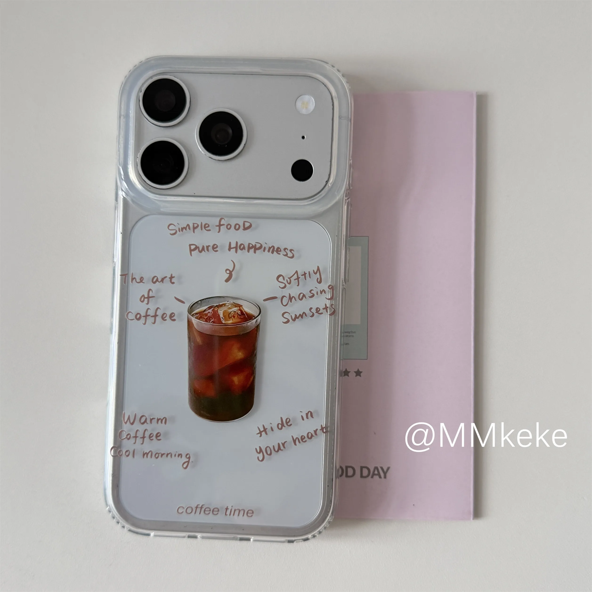 Coque de téléphone Y2K style café coréen pour iPhone 18 17AIR 16 15 14 13 12 11 Pro XR XS X Max 7 8 Plus MINI
