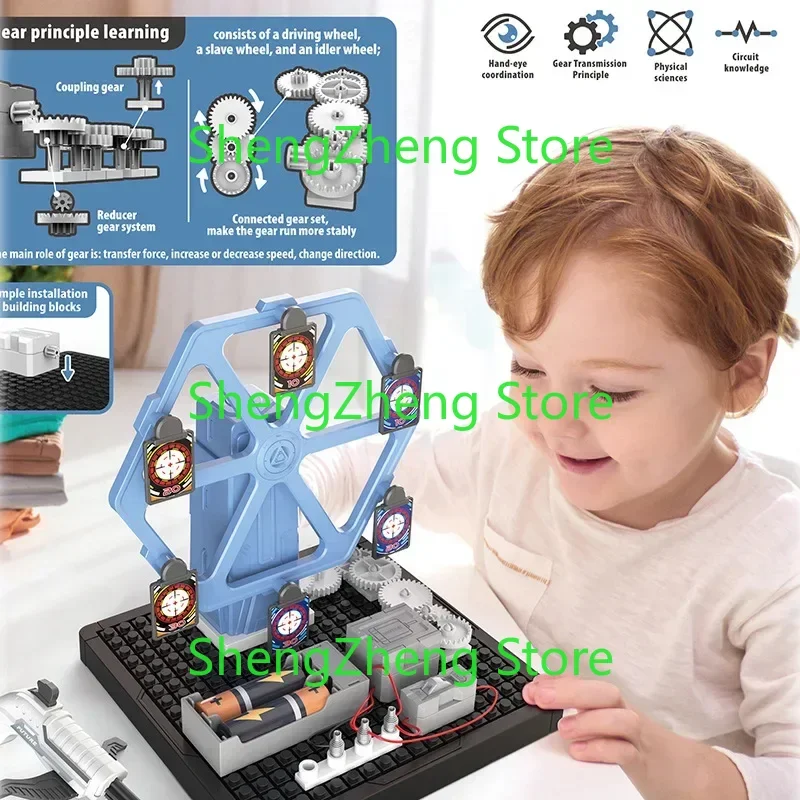 DIY Mechanical Painting Science Suit Scientific Physics Manual Experiment Educational Science Assembled Circuit Mechanical