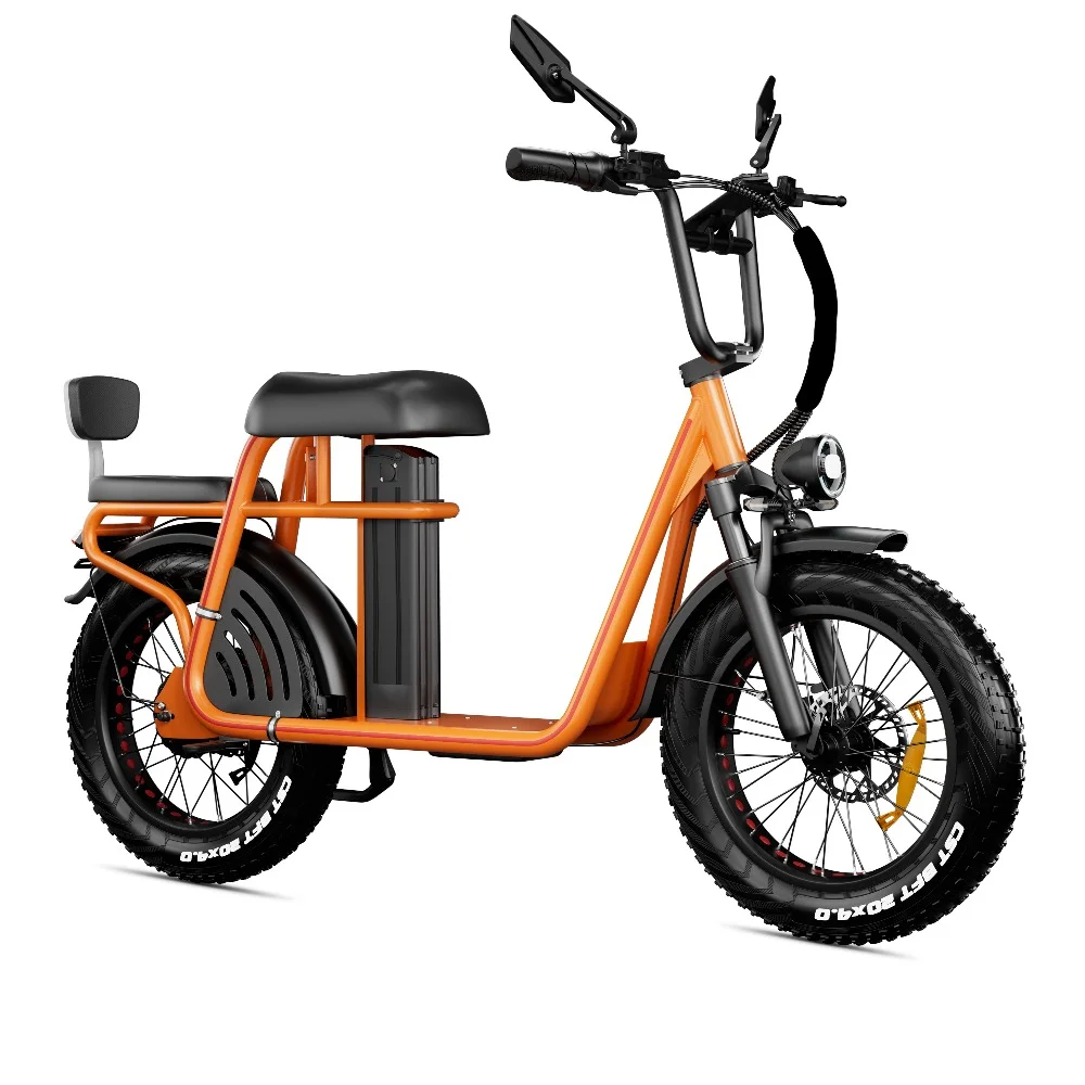 DRVETION ET20 E-Bike für Erwachsene, 48 V, 15 Ah/20 Ah, Lithium-Batterie, Elektrofahrrad, 20 x 4 Zoll Reifen, Mountainbike, City-Pendler-Elektrofahrrad