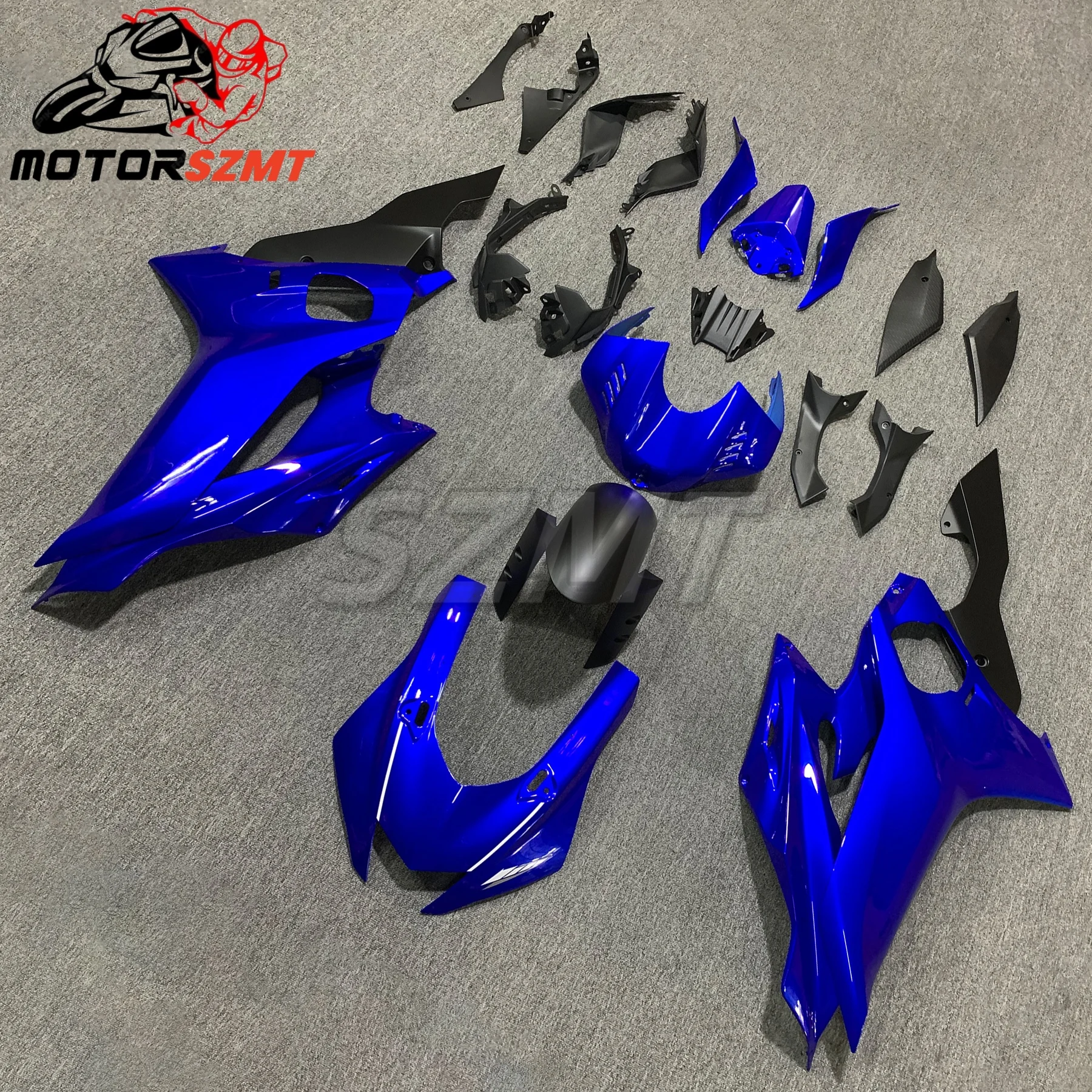 pour For YZF-R6 2017 2018-2019- 2020 2021- 2022 YZF and 18 19  blue Bright Bodywork Set ABS  Motorcycle Fairing Kit full