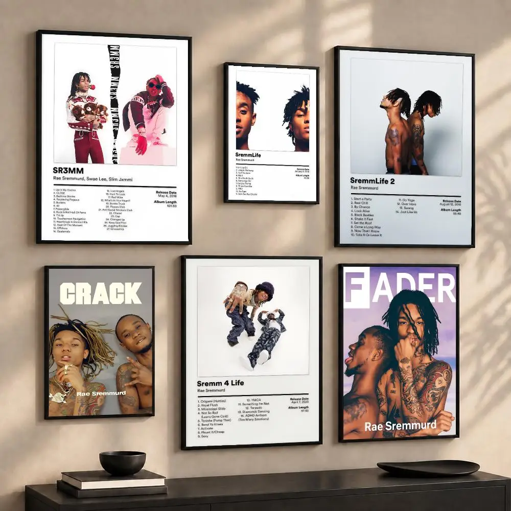 Hip Hop Duo R-Rae S-Sremmurd Painting Calligraphy Canvas Wall Art Prints for Living Room Bedroom Home Decor Gift