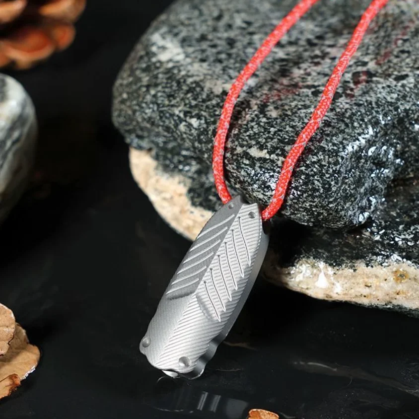 Portable Whistle 120dB Pure Titanium Survival Compact Emergency Safety Whistle Outdoor Hiking Camping & Rescue Survival Tool Kit