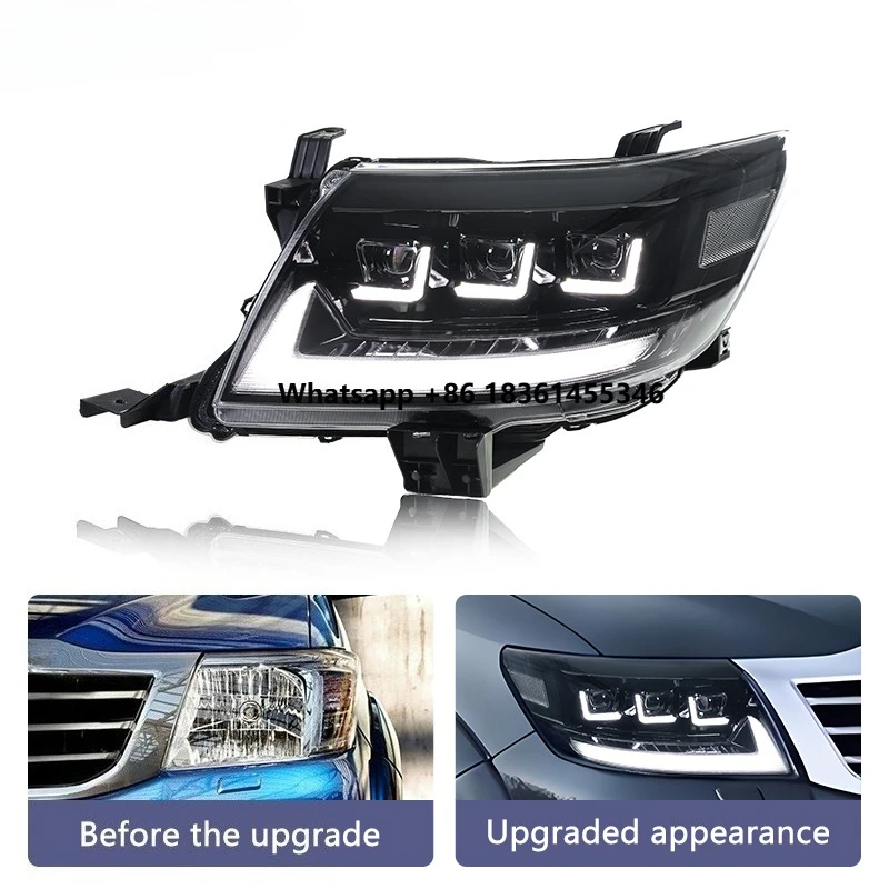 

Hilux Vigo 2012-2014 Car Headlight with 3 LEN Streamer Turn Signal