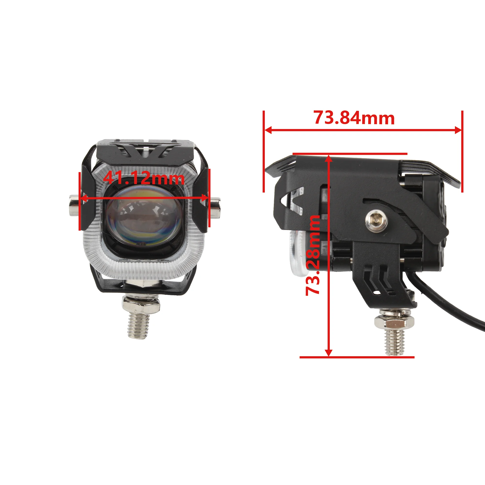ATV UTV Motorcycle LED Spotlight Headlight Running LightsHi/Low Beam Driving Spot Fog Light Motocross Dirt Bike Modified Parts view 6