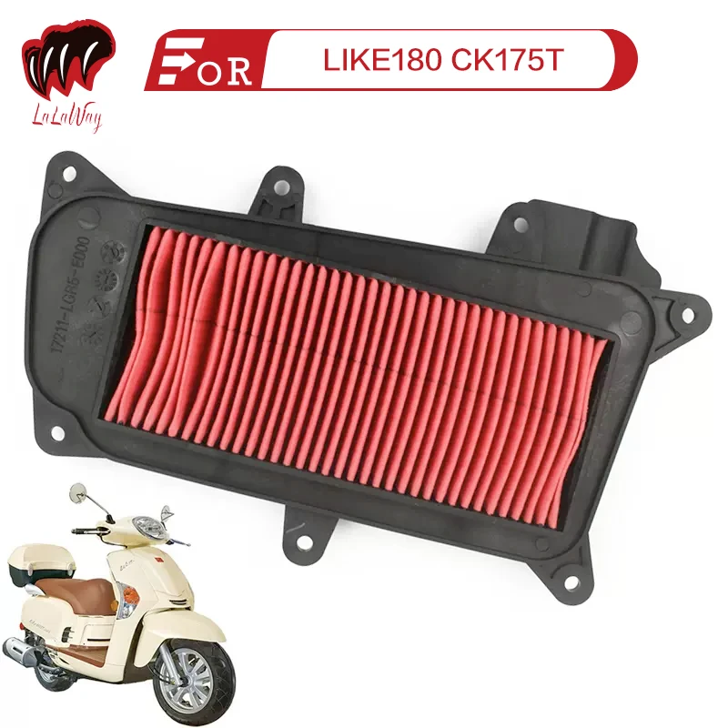 

For KYMCO LIKE180 CK175T Scooter Motorcycle Air Filter Motor Bike Intake Cleaner