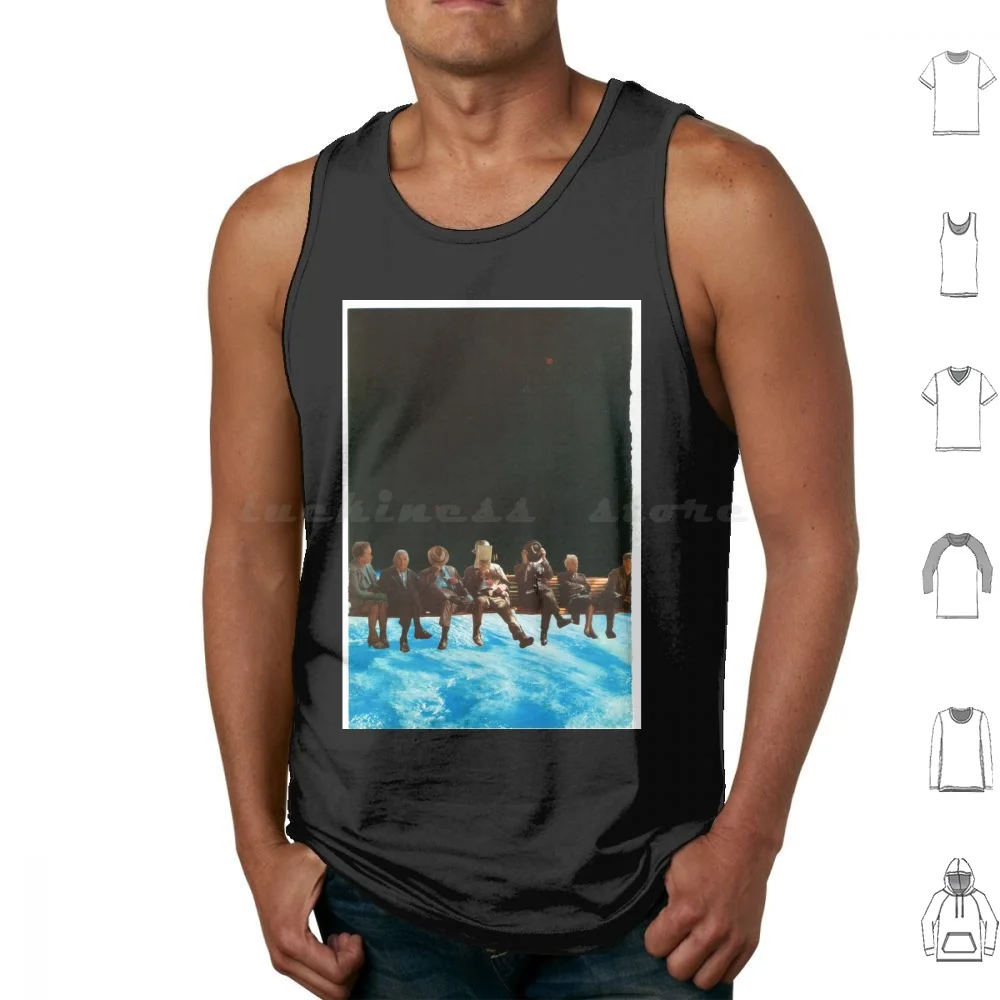 At The Tank Tops Print Cotton Colage Collage Colage Art Colage Artist Photo Manipulation Vintage Retro Old Style