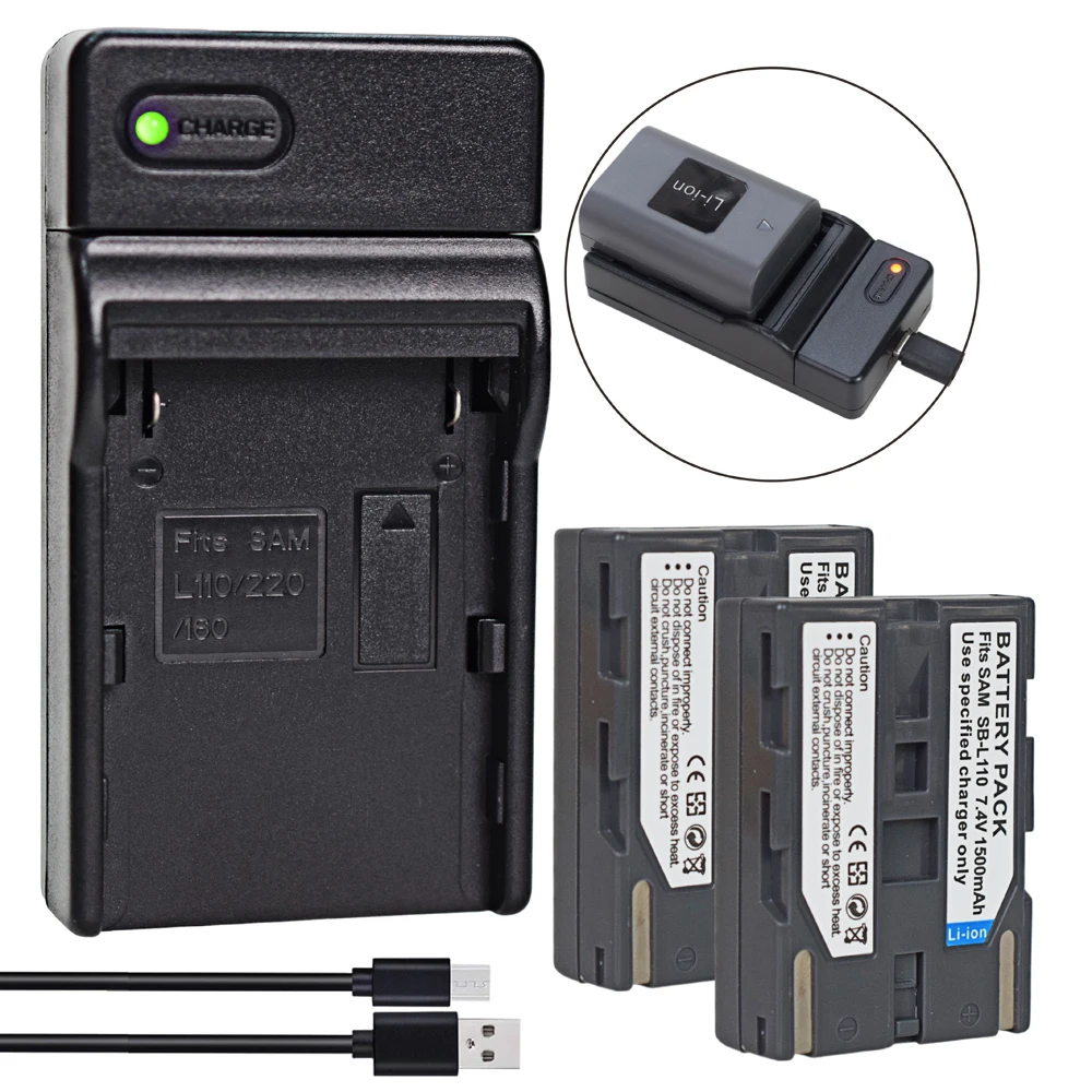 Batterie SB-L110 pour Samsung SB-L70A SB-L220 SB-L70 SC-D20 VM-A630 VM-B990 VM-C890 VP-D15 D325 D590SB-LS110