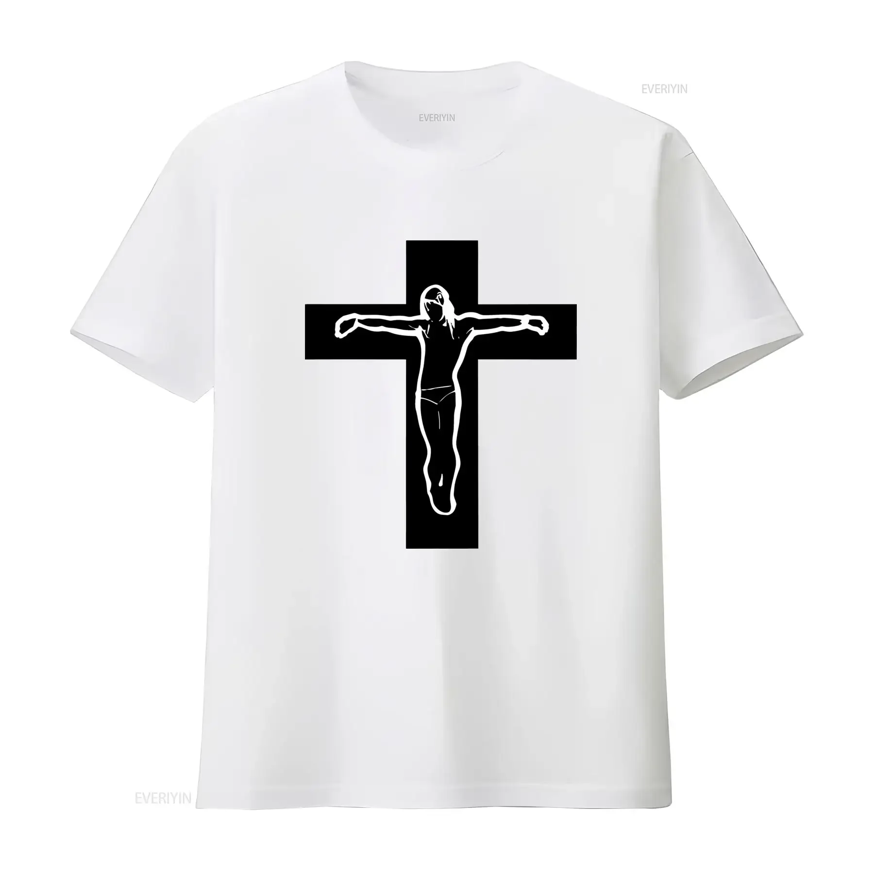 Black Cross Jesus Religion Crucifix Jeff Buckley Music Grace Christ T Shirt 1136 vintage Washed homme Soft Unisex Stylish