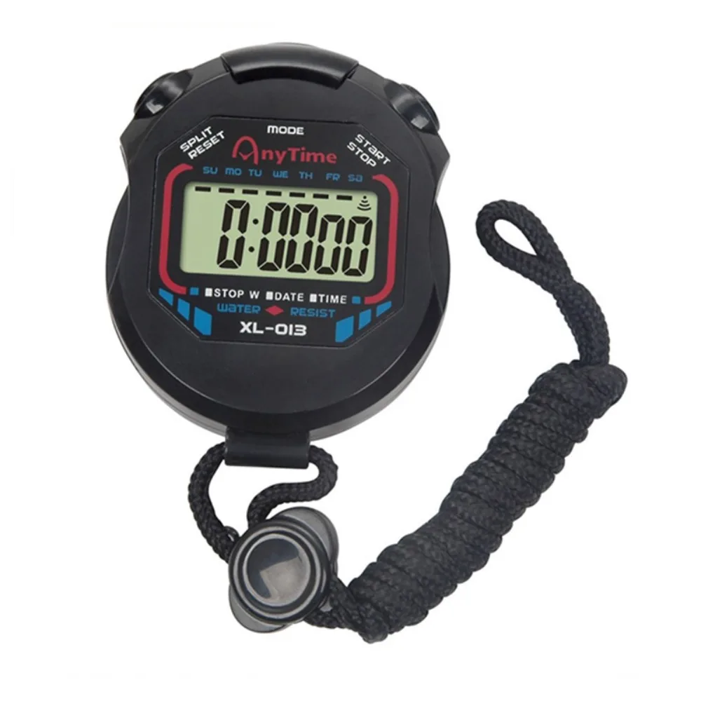 Handheld Multi-Function Digital Sports Timer LCD Classic Digital Stopwatch Timer Waterproof Stop Watch Tools