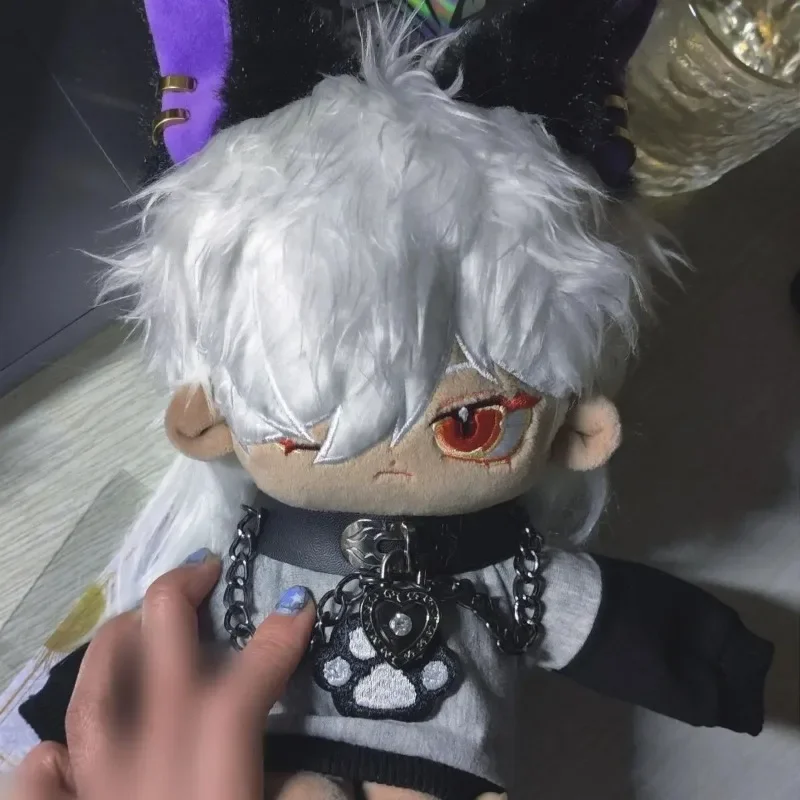 Genshin impacto cyno 20cm bonito algodão boneca jogo brinquedos periféricos pelúcia vestir-se fantoche presente de aniversário criativo para crianças adultos fãs