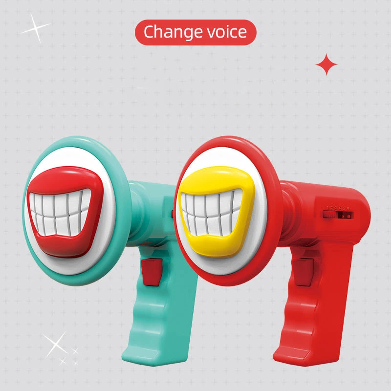 ลําโพงเด็ก Megaphone Changer ของเล่น Multi-Channel Voice Changer Horn Creative ตลกปริศนาการบันทึกมือถือ Megaphone