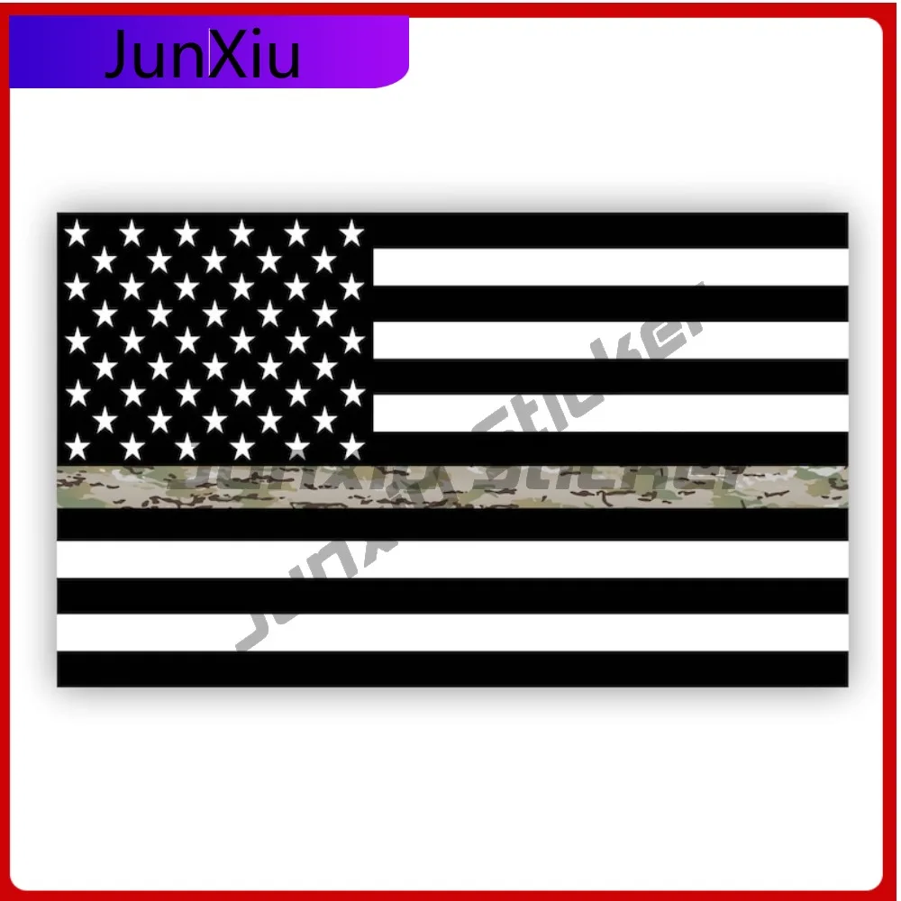 

Thin Green Line Flag Decal Operational Camouflage Ocp Camo Usa American Flag Sticker For Cars Trucks Windows Windshield Luggage