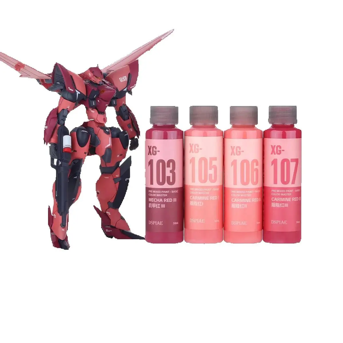 50 مللي دهانات DSPIAE دهانات سلسلة XG مائية لأدوات تلوين النماذج هواية ذاتية الصنع للألوان الغازية GD #5