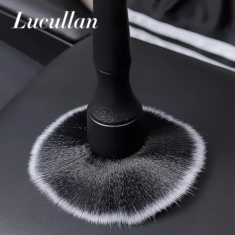 Lucullan-Ultra-Soft detalhando escova para carro Dashboard Duster, Auto Escova Detalhe Interior, cerdas sintéticas