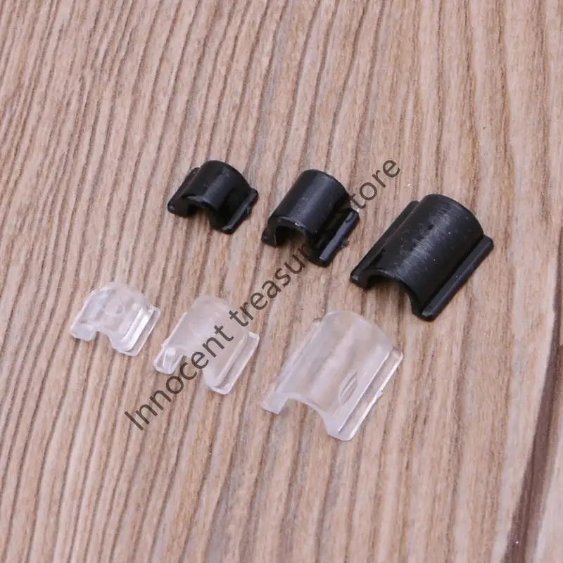 3XUA Hair Rope Base Settings Plastic Buckle Hair Ring Holder for Diy Making Hair Rope