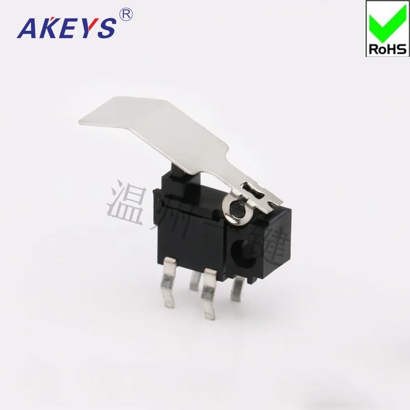 10 pcs KFC-W7-05D Micromotion Limit Switch Game Switch Reset Micromotion Detection Key Two Foot Holes Big Handle
