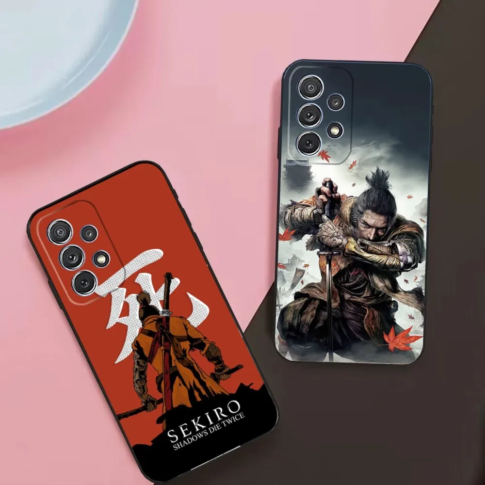 S-Sekiro Shadows Die Twice Phone Case For Samsung Galaxy A13,A21s,A22,A31,A32,A52,A53,A71,A80,A91 Soft Black Phone Cover