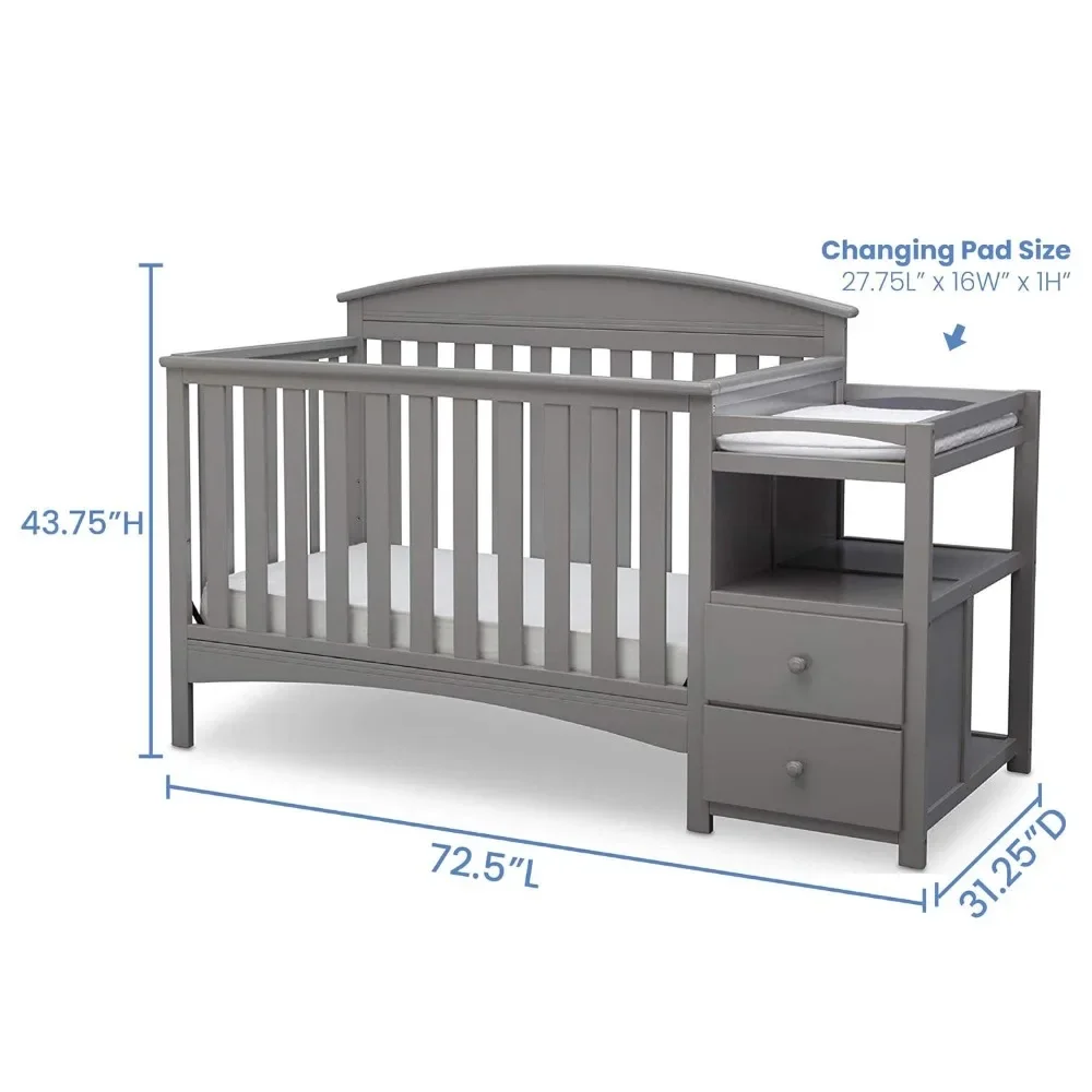Kinderbedframe, Converteerbare Wieg En Wisselaar, Kinderbedframe