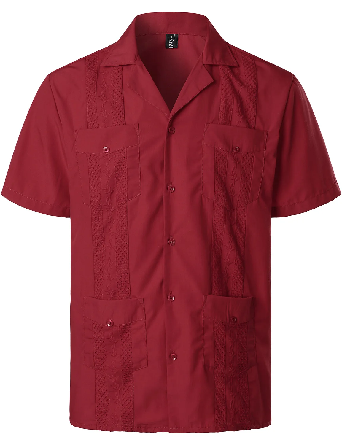 Heren Korte Mouw Cubaanse Camp Guayabera Shirt Linnen Katoenen Hippie Strand Button Down Shirts