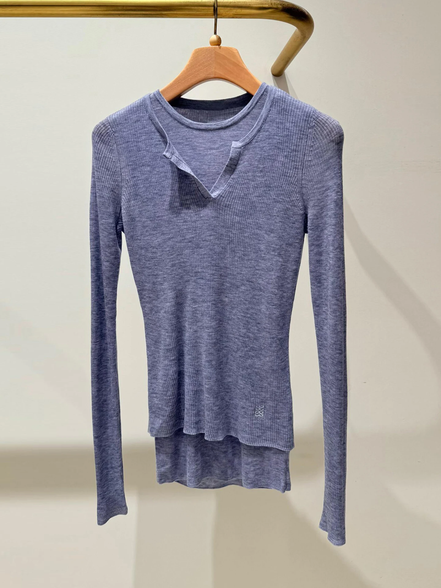 

Универсальный женский вязаный топ Slim Fit Premium Quali Commute Sle Long Sve круглый Ne дышащая удобная ткань