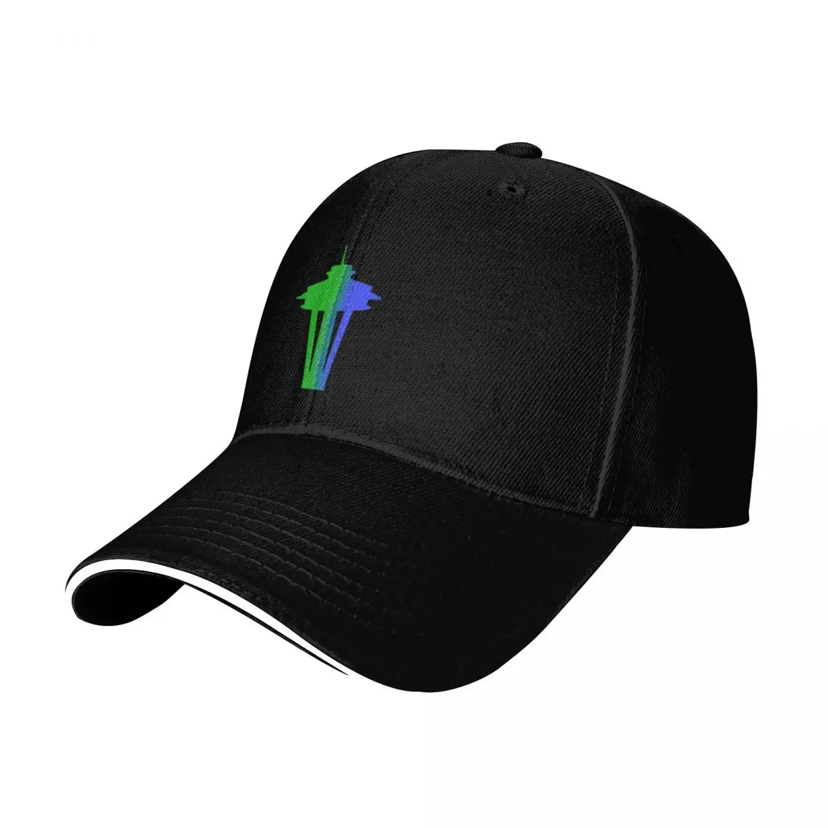 Space Needle Baseball Cap Streetwear Hip Hop Trendy Vintage Retro Embroidered Lightweight Packable