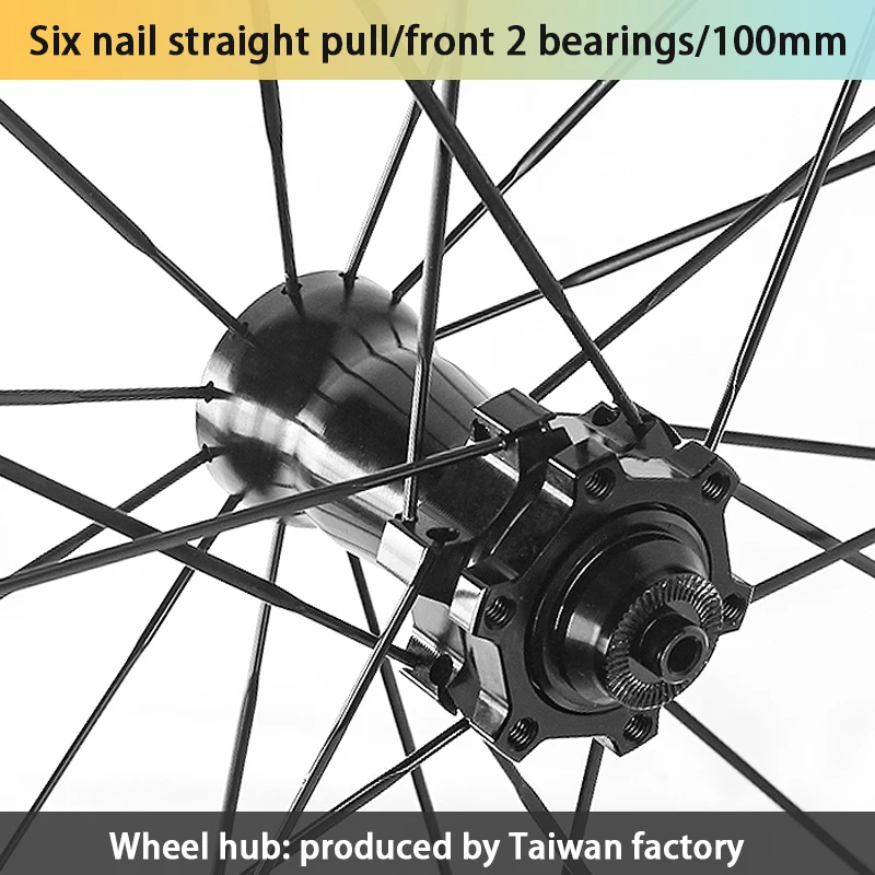 ROCKBAO 26/27.5/29inch 700C Mountain Wheelset 2/4Bearing Straight Pull Hubs Double-layer Aluminum Alloy 8-11SMTB Bike Wheels