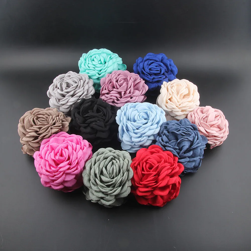 

New Net Elegance Fabric Rose Flower Hair Claw Clips Women Trendy Hair Barrette Hair Accessoires Pink Hair Claw Clip 192
