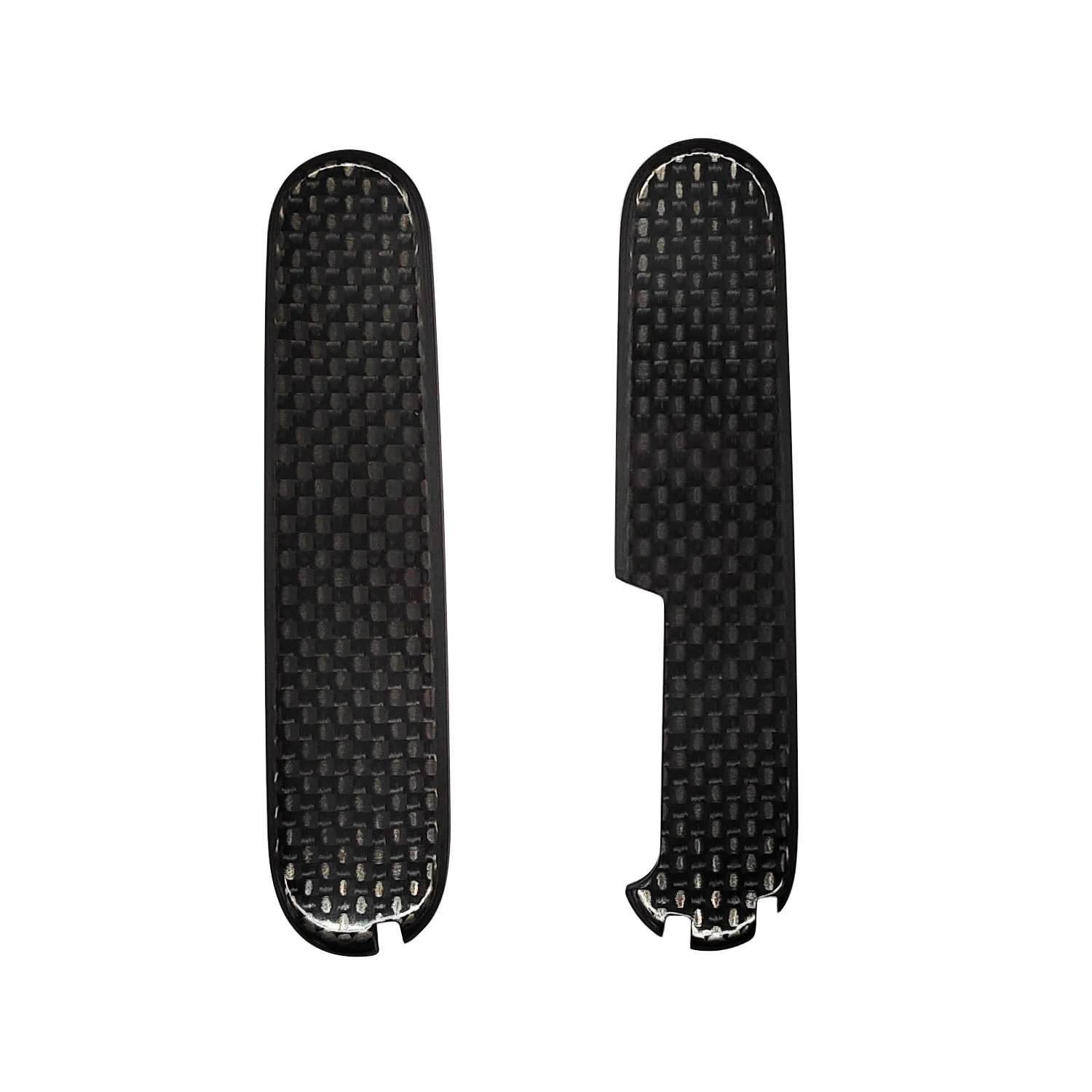 

Custom Made 3K Carbon Fiber Scales Handle with Toothpick Tweezers and Ballpoint Pen Slot for 91mm Victorinox Swiss Army Knife