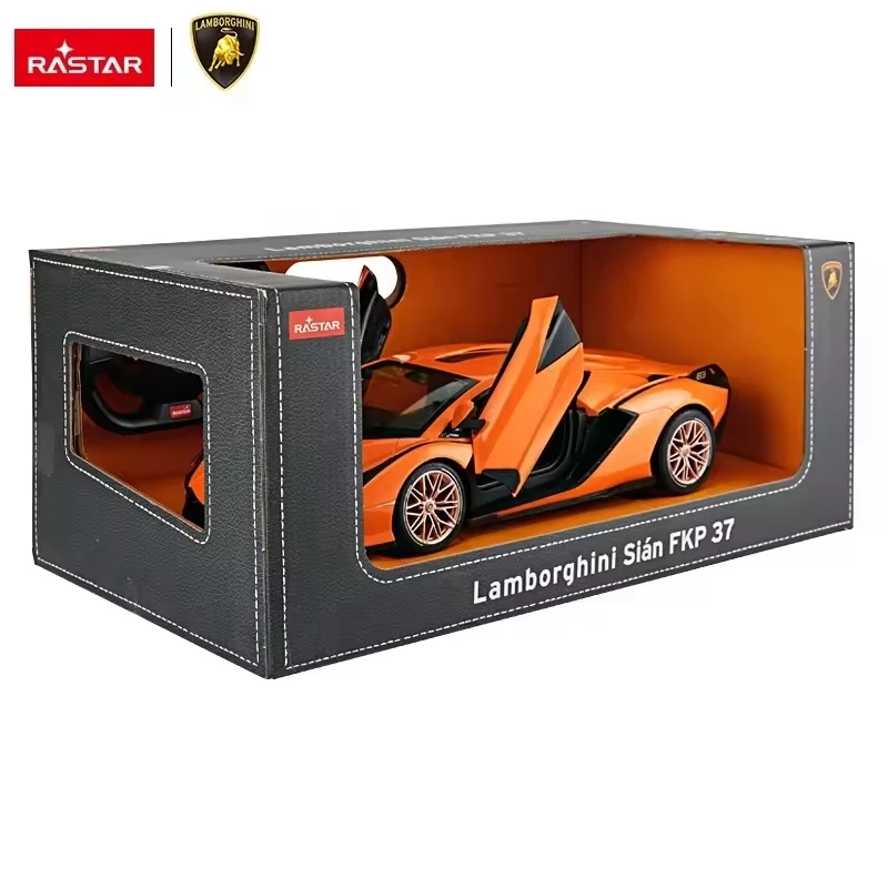 RASTAR Lamborghini Sian FKP RC Car 1:14 Car Model 600mAh Battery LED Lights OPen The Doors Auto Machine Toy Gift for Kids Adults