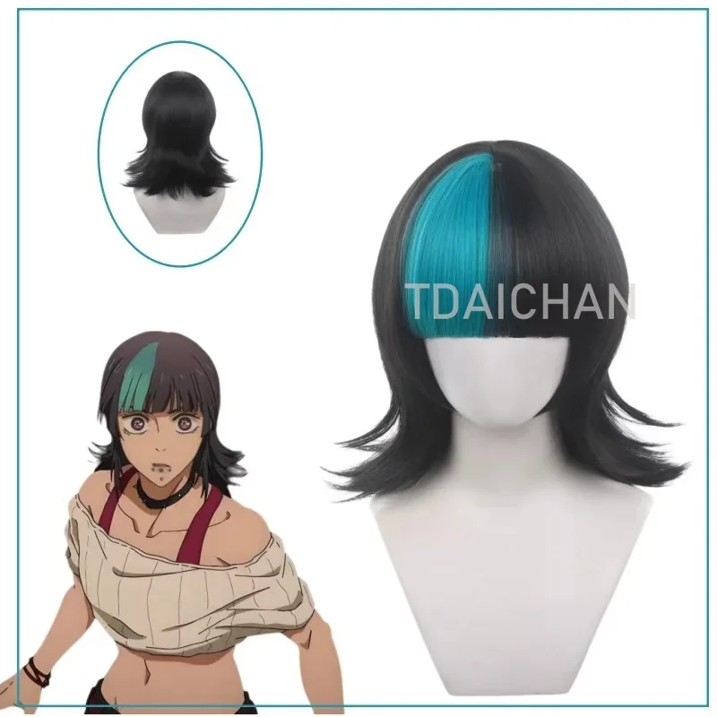 2026 Anime Season 3 The Culling Game Kirara Hoshi Cosplay wig Megumi Black Blue Suguru Yuji Itadori free wigcap all character view 4