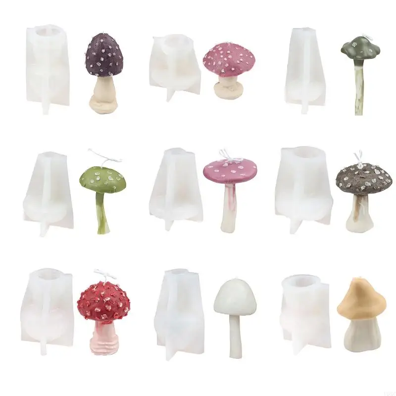 

U6XC Mushroom UV Crystal Epoxy Resin Mold Plaster Silicone Mould