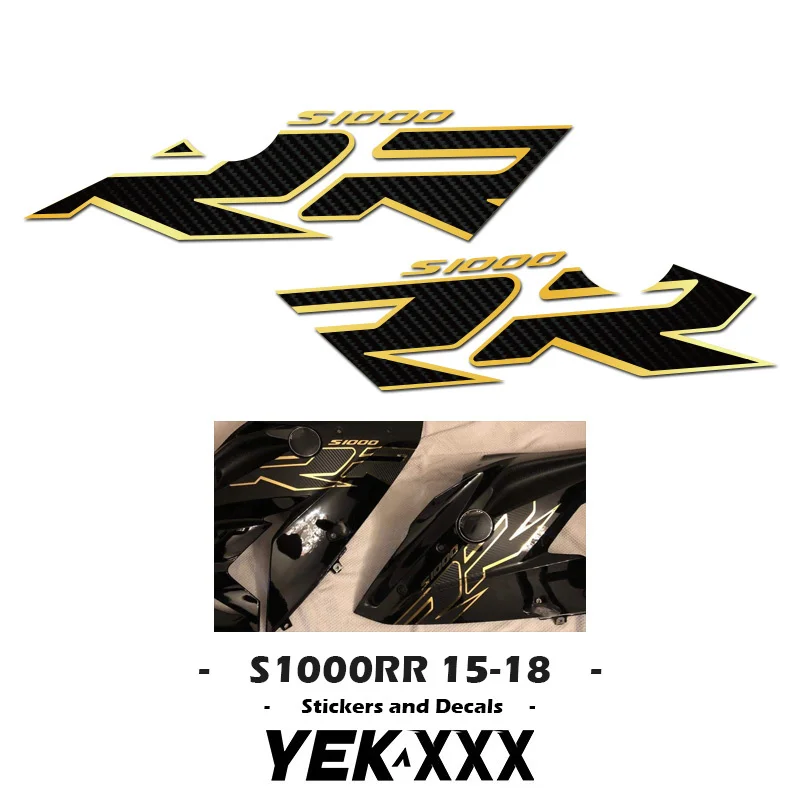 Fairing Shell Sticker Decal Customization S1000 RR Sticker Decal Custom Color Carbon Fiber Texture For BMW S1000RR 2015-2018