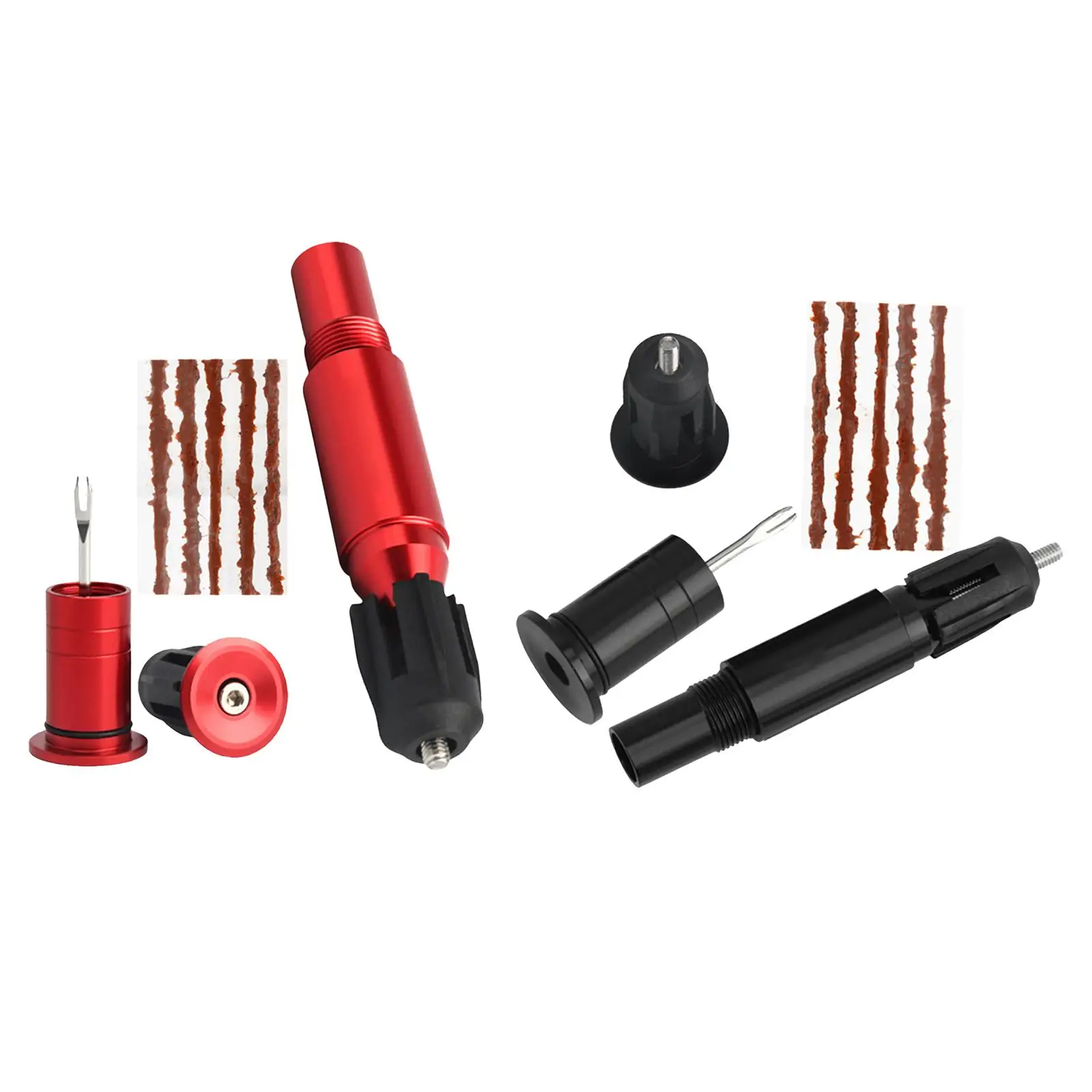 with 5 Rubber Strips Bicycle Tubeless Tire Repair Kit for MTB Road Bicycle Fix Puncture or Flat Bicycle Puncture Repair Kit view 3