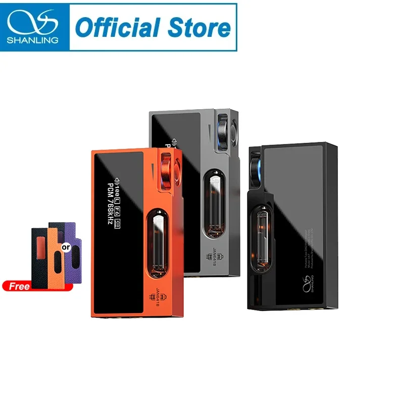 UA7 ES9069 DAC DSD512 MP3 Player PCM768kHz/32bit Portable 117dB 0.87inch LED USB Amp Dual JAN6418 Tubes Transistor Mode HiFi