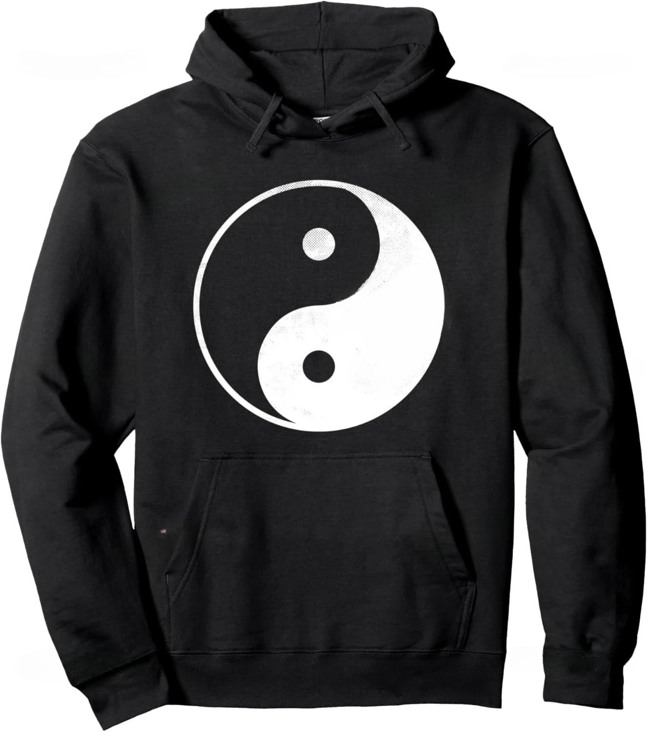 2026 Autumn Winter Yin Yang Spiritual Distressed Pullover Hoodie, Yinyang Design Casual Street Sweatshirt For Men Women