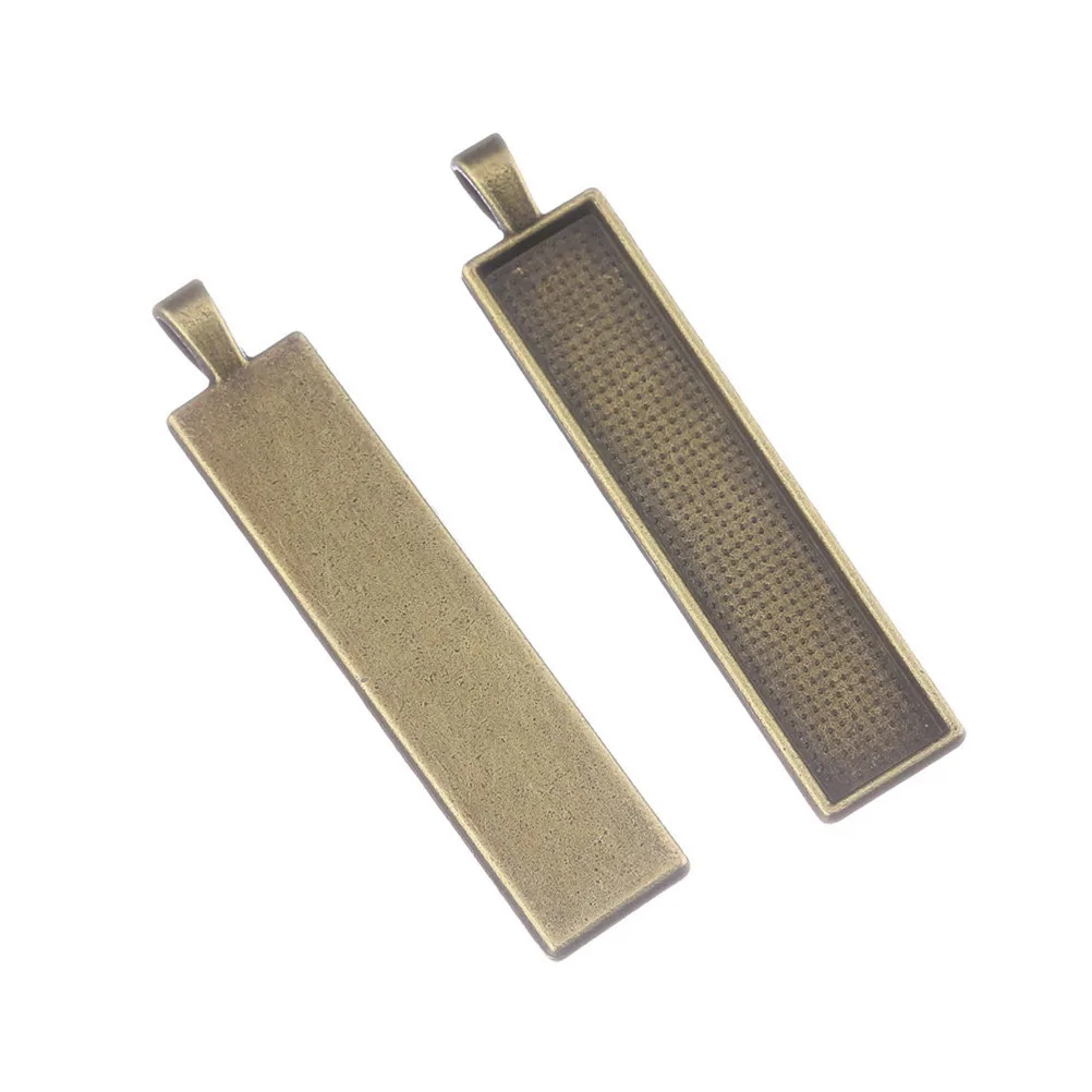 

30pcs Alloy Pendant Trays Glass Vintage Blank Pendant Trays For Diy Jewelry Making Crafts Resin Art Charms