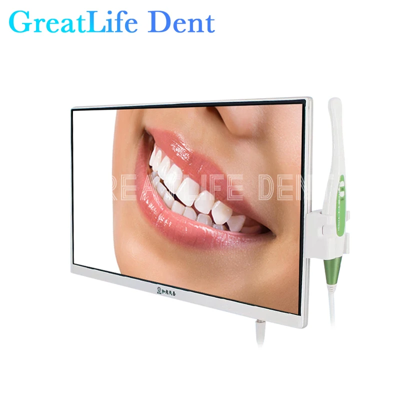 GreatLife-Dent Tela Grande Câmera Intraoral Dental, 22 ", Hd1200, 10 LED, Luz Fria, Wifi