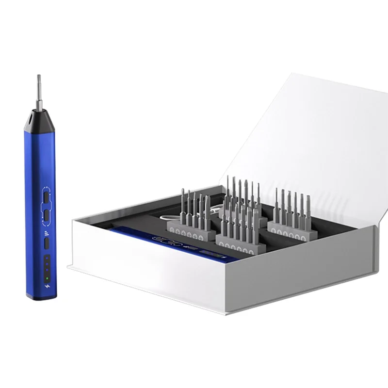 A58Z A2 Alloy Steel Bits 24Pcs Electric Screwdriver ES240 With LED Lighting For Computer Phone Disassembly Repair Tools Kit