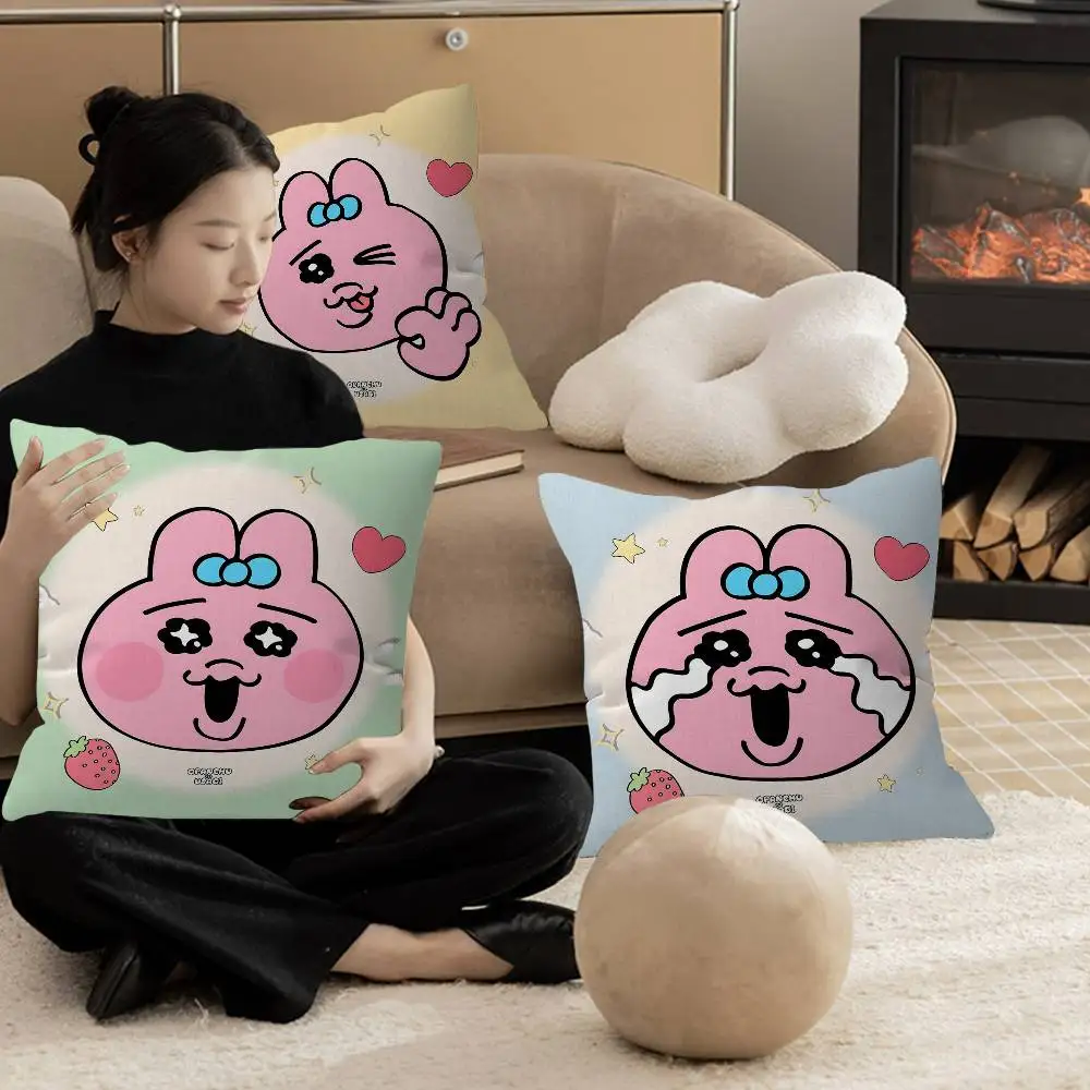 Cute O-Opanchu U-Usagi Pillow Cover Sofa Cushion Cover Home Room Decoration Children Gift