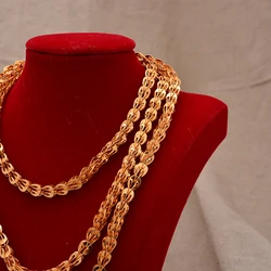 Dubai Jewelry sets 24K Gold plated luxury African wedding gifts bridal bracelet necklace earrings ring jewellery set for women
